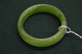 A jadeite bangle.