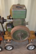 A Ruston & Hornsby Ltd Class PT 1½ BHP 700rpm stationary engine with purpose built carriage for