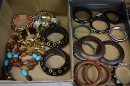 Quantity of decorative bangles and other jewellery.