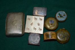 Miscellaneous collectables to include cigarette case, compact etc.