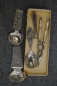 Scandinavian spoons and other items.