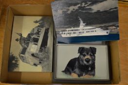 Three miniature oil paintings.