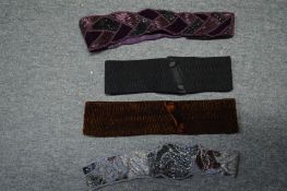 Ladies decorative belts.