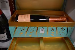 A bottle of Fortnam and Mason Champagne, boxed.