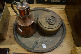 Three items of Eastern metalware.