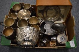 A collection of silver and silver plate.