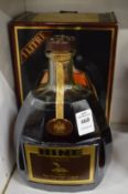 A bottle of Hine VSOP Champagne cognac, boxed.
