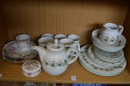 A Royal Doulton Expressions Tiverton breakfast set and other china.