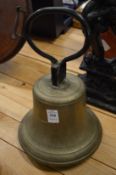 An old bronze hand bell.