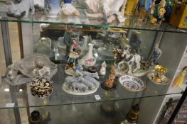 A group of decorative figures and figure groups etc.