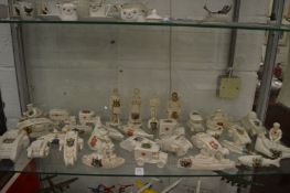 Quantity of crested china, mostly military subjects.