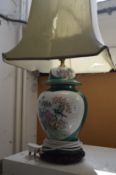 A Chinese style table lamp.