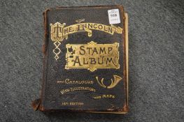 Stamp album and contents.