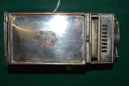 An unusual Victorian plated travelling/coaching lantern.