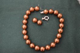 A Kenneth Lane vintage bead necklace.