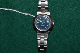 A ladies Omega Dynamic stainless steel wristwatch with original strap.