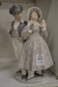 A Royal Copenhagen figure group, Hans Og Trine no:1783.