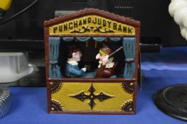 A cast iron Punch and Judy show.