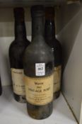Warre vintage port 1963, one bottle together with Grahams vintage port 1960, two bottles.