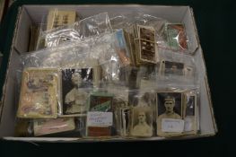 A good collection of sporting and other cigarette cards, collectors cards etc.