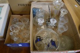 Glassware to include cut glass salts etc.