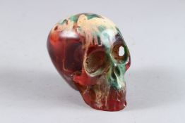 AN AMBER SKULL. 4ins.