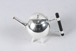 A CHRISTOPHER DRESSER DESIGN GLOBULAR TEAPOT.