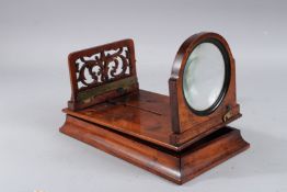 A VICTORIAN MAHOGANY VIEW FINDER. 10ins high.