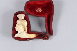 A NEGRO HEAD MEERSCHAUM PIPE. 3.5ins