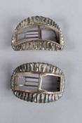 A PAIR OF GEORGIAN SHOE BUCKLES.