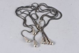 A .950 SILVER LONG CHAIN.