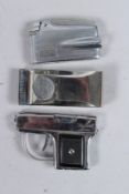 A PISTOL LIGHTER AND TWO OTHERS.