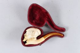 A DEVIL'S HEAD MEERSCHAUM PIPE. 5.5ins