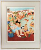 BERYL COOK (1926-2008) The Bathing Pool, colour print, published by Alexander Gallery Publications