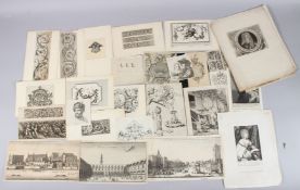 OLD MASTER ETCHINGS Collection of drawings and etchings after Old Masters, all unframed and