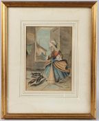 CIRCLE OF GEORGE CRUIKSHANK 'A capital cure for rats' pencil and watercolour, signed with