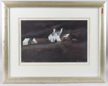 JOHN KNAPP FISHER (1931-2015) Cottage in a landscape, limited edition colour print, numbered 96/