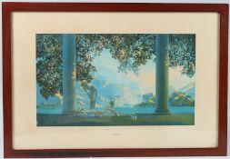 AFTER MAXFIELD PARRISH 'Daybreak' 40cm x 60cm , 'Stars' 25cm x14cm two colour prints, both published