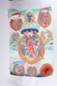 A TIBETAN THANGKA ON PAPER.