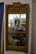 Gilt framed pier mirror.