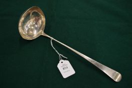 A silver ladle.