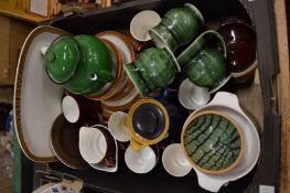Poole pottery and other items.