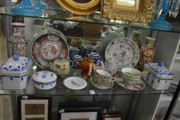 A collection of Oriental ceramics.