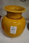 An Ault pottery squat shaped vase.