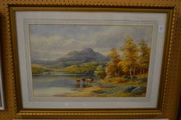 H Lawes, Loch Achray, Perthshire, watercolour, signed.