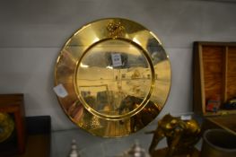 A presentation gold plated plate.