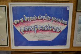David Hockney, wider perspectives, colour print.