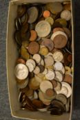A large quantity of coins.