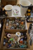 Royal Crown derby and other bird ornaments and collectable china.