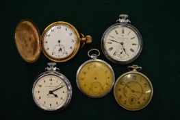 Various pocket watches.
